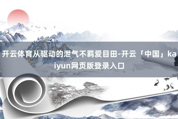开云体育从驱动的泄气不羁爱目田-开云「中国」kaiyun网页版登录入口